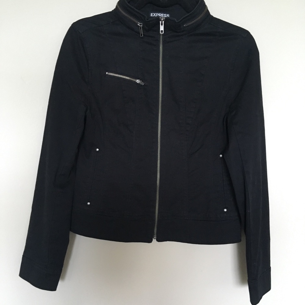 Express Black zip up jacket